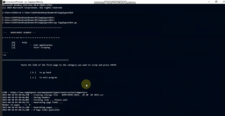 Screenshot of Supplypost bot